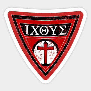 The Greatest Christian Hero Shield Version 1 Sticker